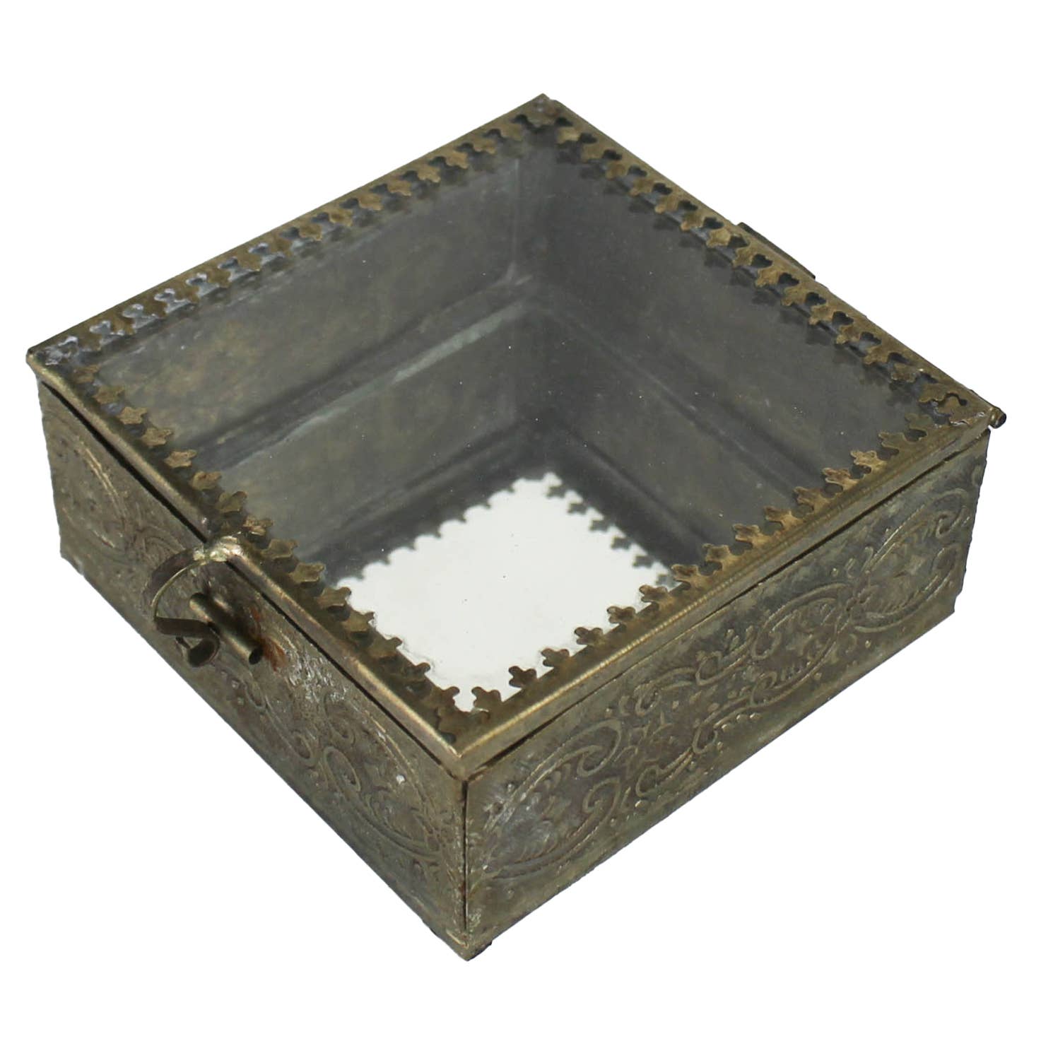 HomArt - Wholesale Jewelry Box/Organizer - Josephine Mirrored Box - Square, Lrg0