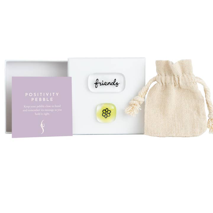 Salvia Glass - Wholesale Keepsake Coin/Token - Friends Positivity Pebble set - fused glass pocket pebbles.2