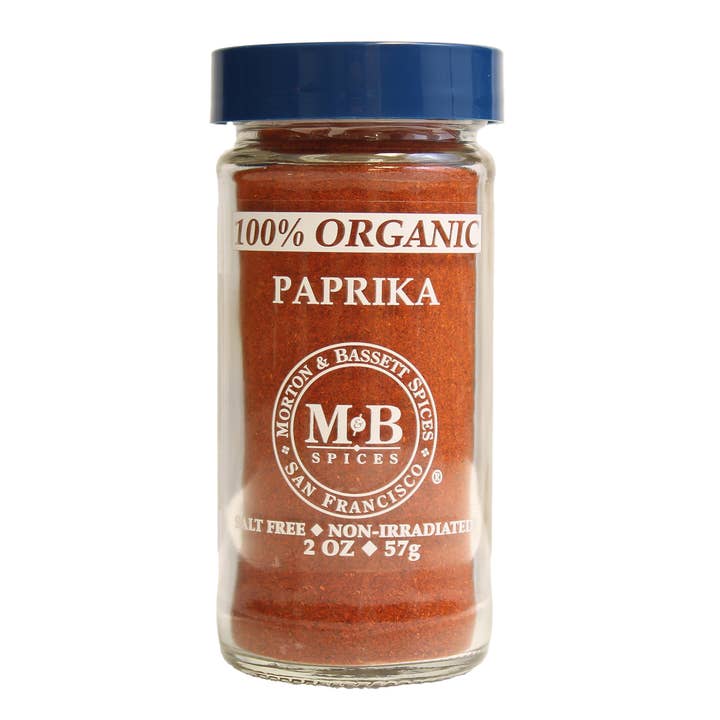 M&B Organic Paprika 2 oz for wholesale by Morton & Bassett