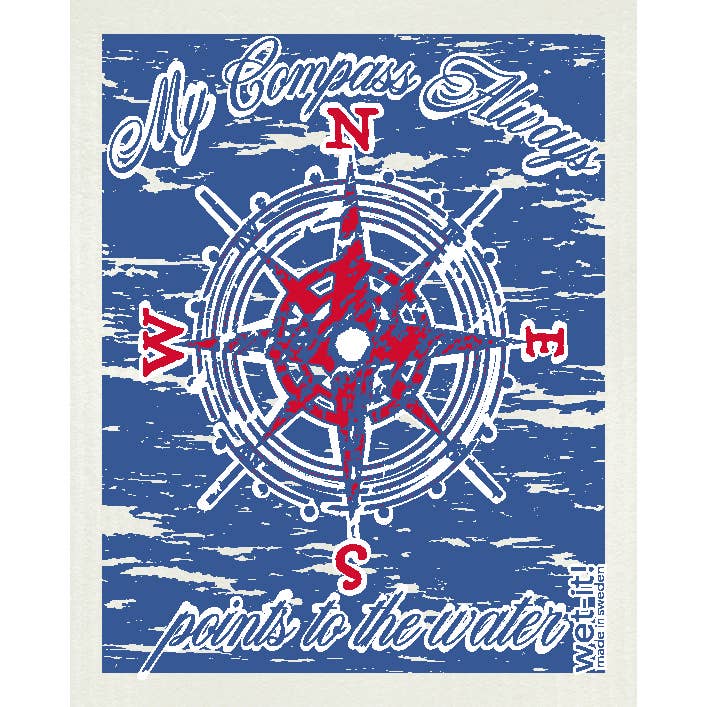 Pano Sueco My Compass por atacado de Wet-it!