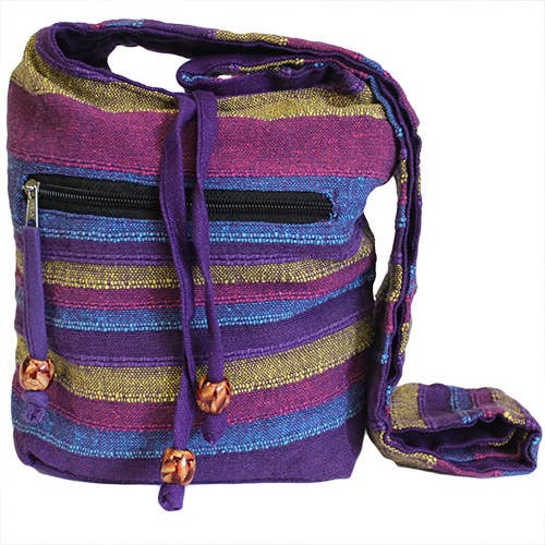 NSBag-03 - Sac bandoulière Nepal - Fleurs sauvages pour la vente par AWGifts Europe