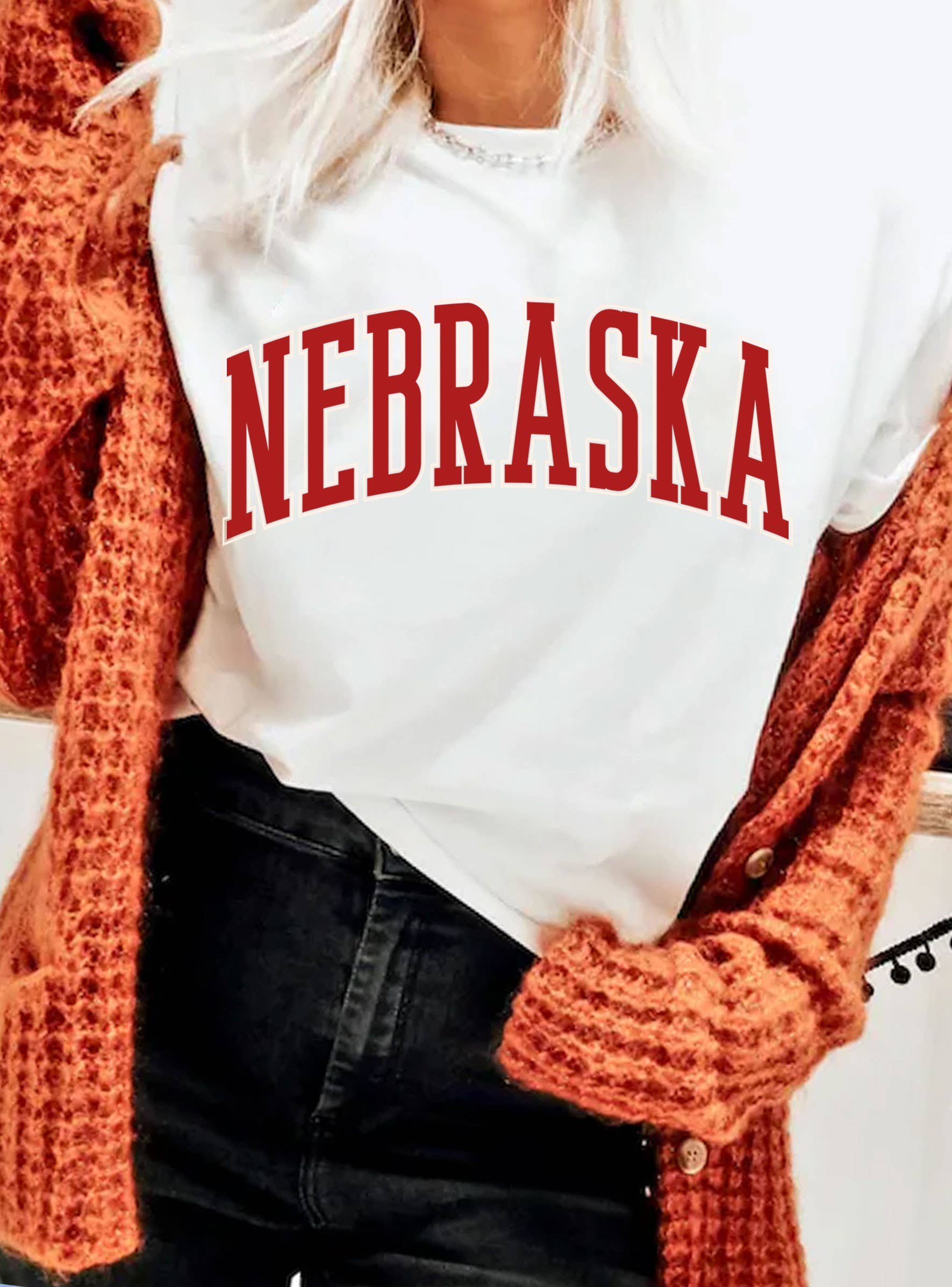 Rustee Clothing - Wholesale Screen Printed T-Shirt - Women's - NEBRASKA PUFF GRAPHIC TSHIRTS0