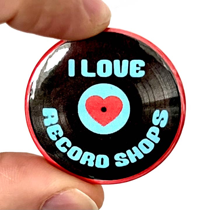 Bite Your Granny - Wholesale Lapel Pin/Button - I Love Record Shops vinyl Inspired Button Pin Badge