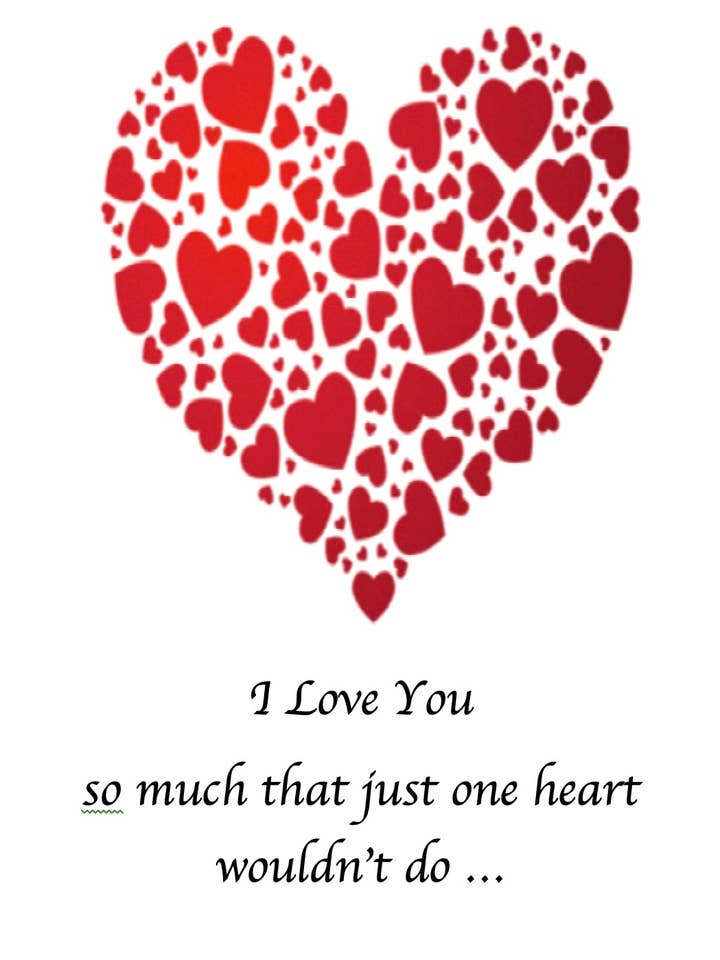 Cœur de cœur... Carte d'amour pour la vente par Just Write Arts