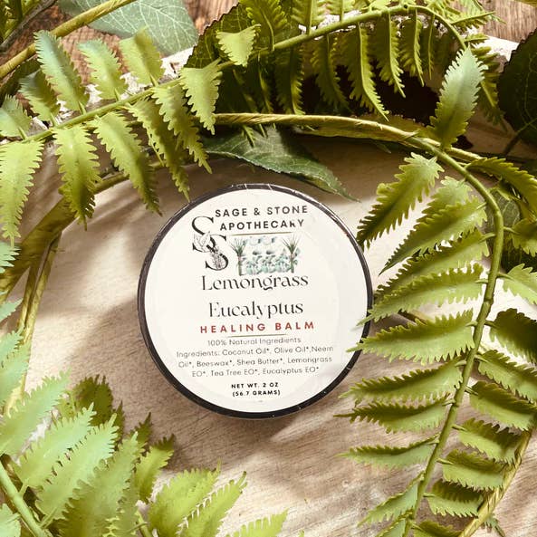 Sage & Stone Apothecary - Wholesale Healing Salve/Balm/Cream - Lemongrass Eucalyptus Healing Balm