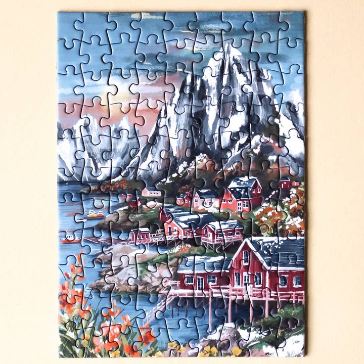 Piecely Puzzles - Wholesale Puzzle - Adult - Mini-Puzzle Lofoten Norway, 99 pieces2