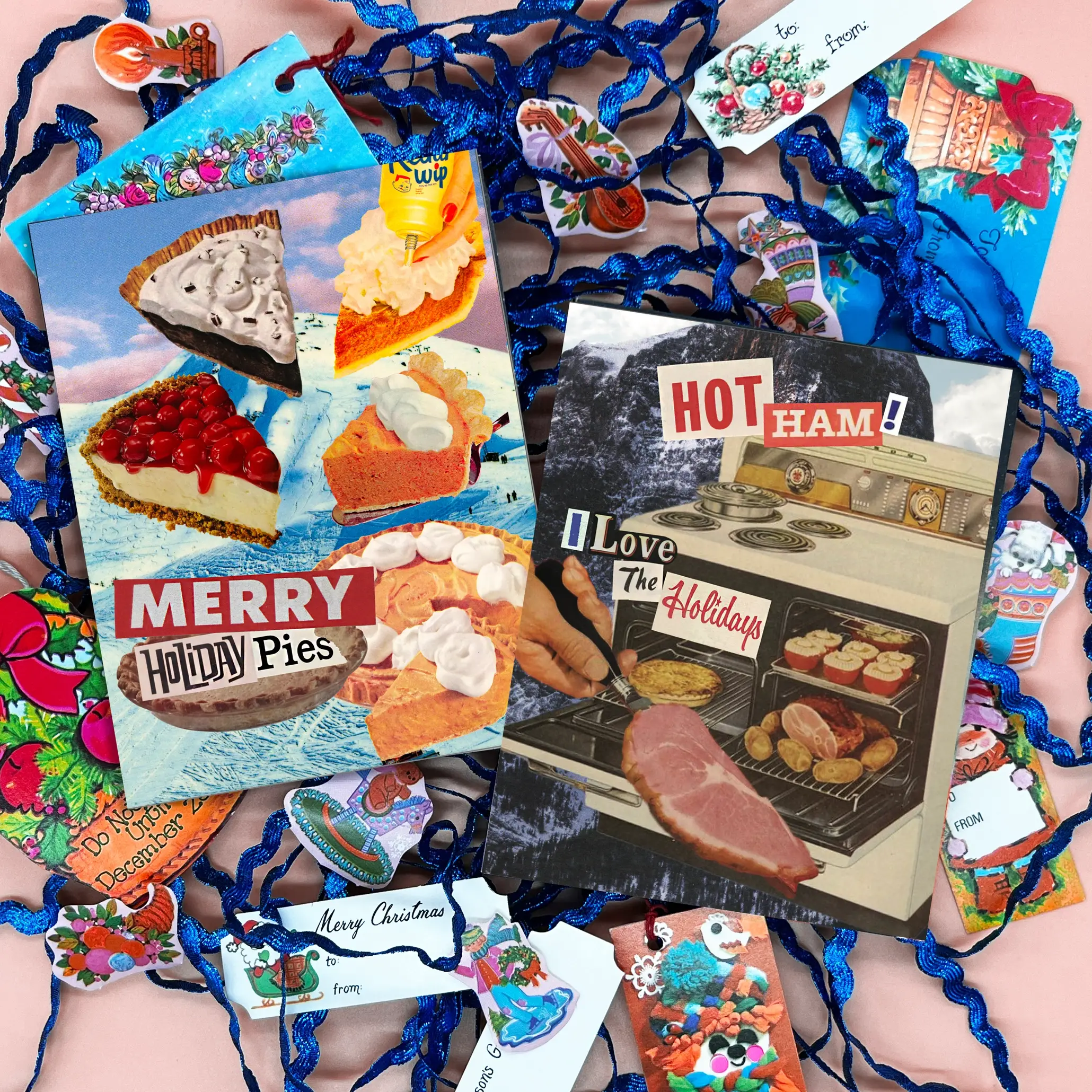 Greenwich Letterpress - Wholesale Christmas Card - Hot Ham – Holiday Card (Boxed Set of 6) 2