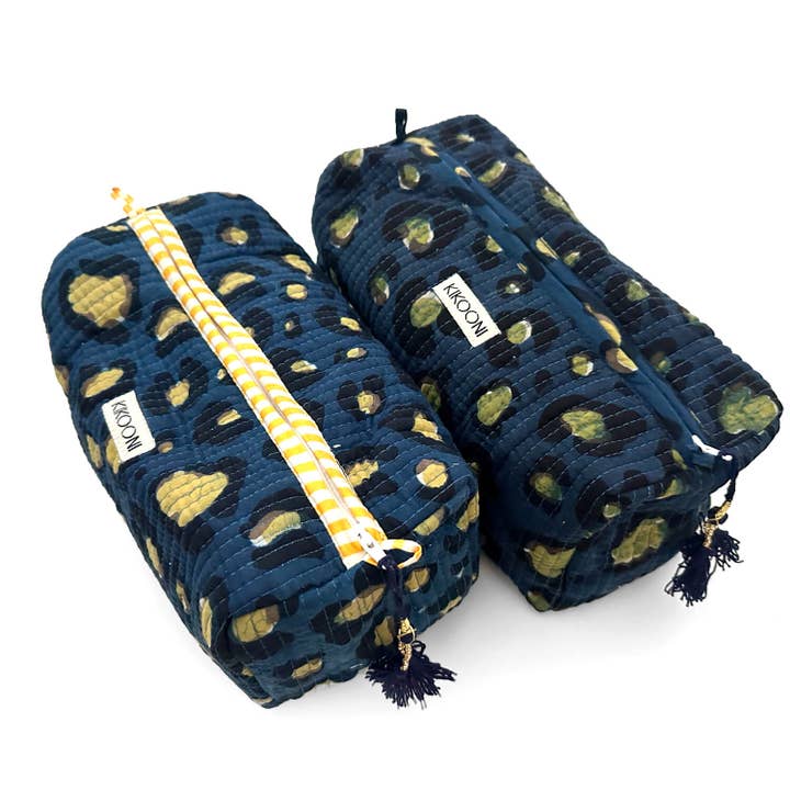 trousse de toilette faite main "Dark Leo" pour la vente par kikooni