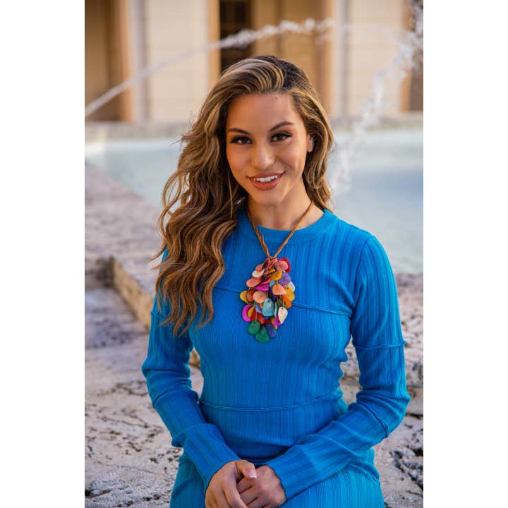 Organic Tagua Jewelry - Venta al por mayor Gargantilla ancha - Collar Carter6