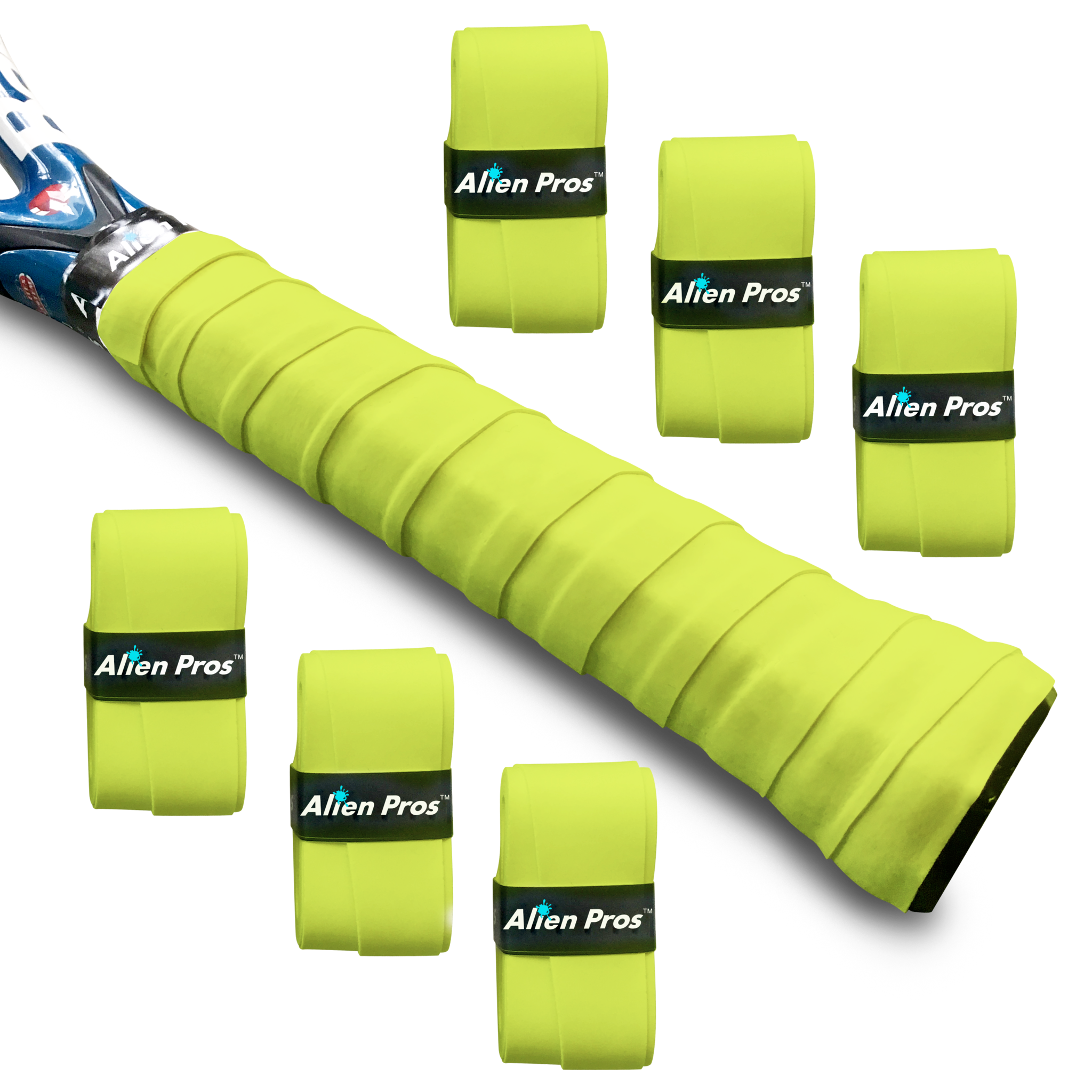 Alien Pros - Wholesale Sporting Accessories - [US] Alien Pros Tennis Racket Grip Tape Basic Dry (6 Grips)3