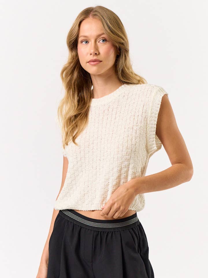 ILT4572 Chic Texture Sweater Vest for wholesale by Lalavon