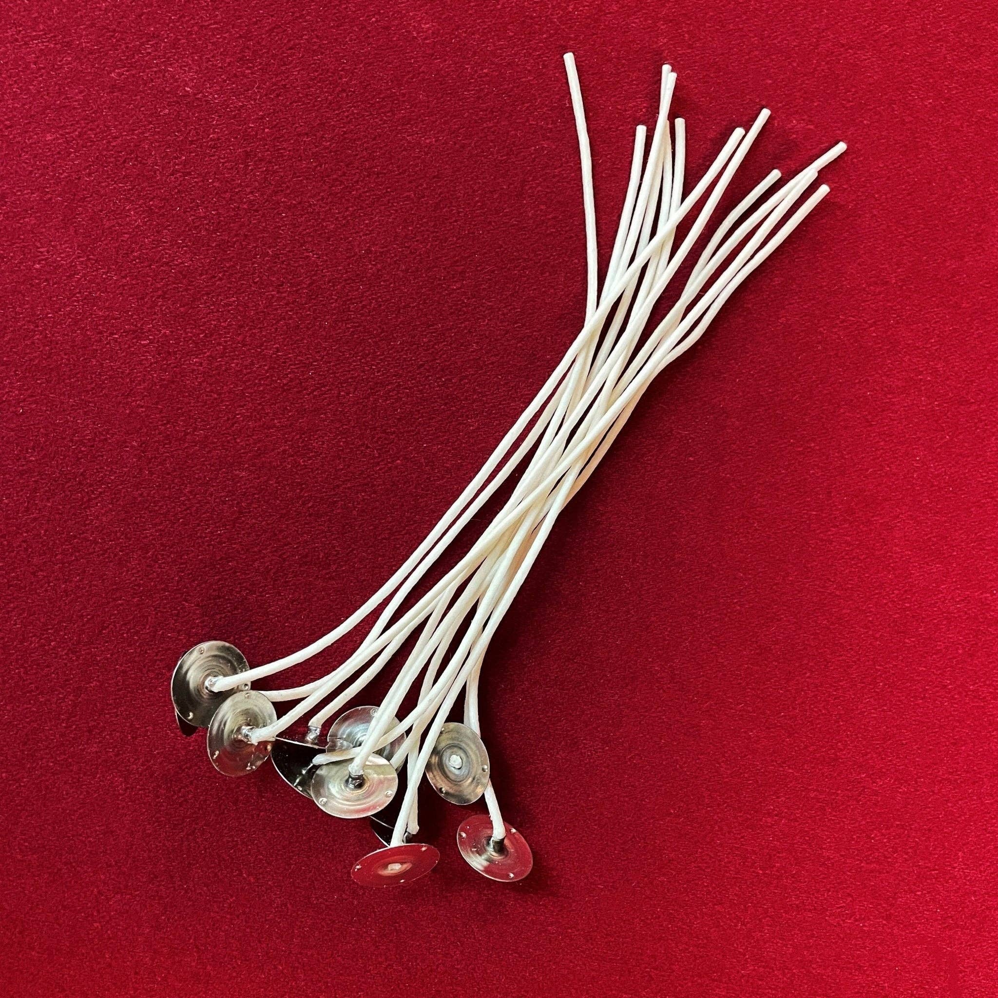 Bees Light Candles - Wholesale Craft Supplies - 9 Inch Square Braided Series Beeswax Coated Cotton Wicks with Metal Tab1