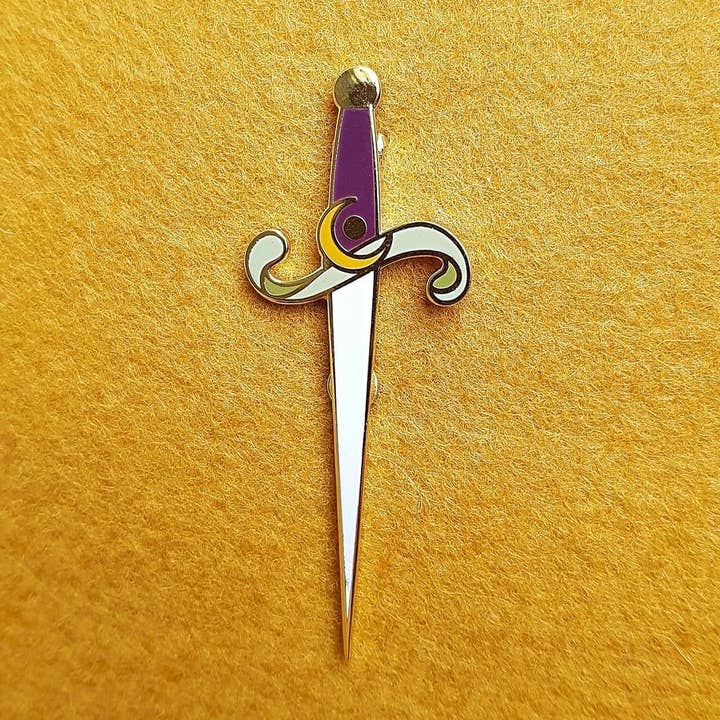 Ashlea Bechaz Illustration - Wholesale Lapel Pin/Button - Lapel Pin - Dagger 0