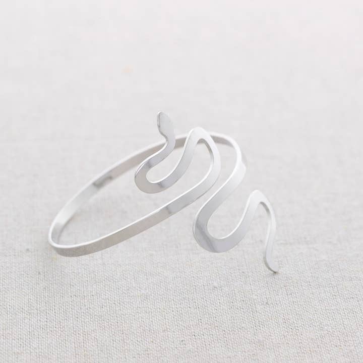 Sonata - Wholesale Snap Jewelry - Snake Adjustable Steel Bracelet1