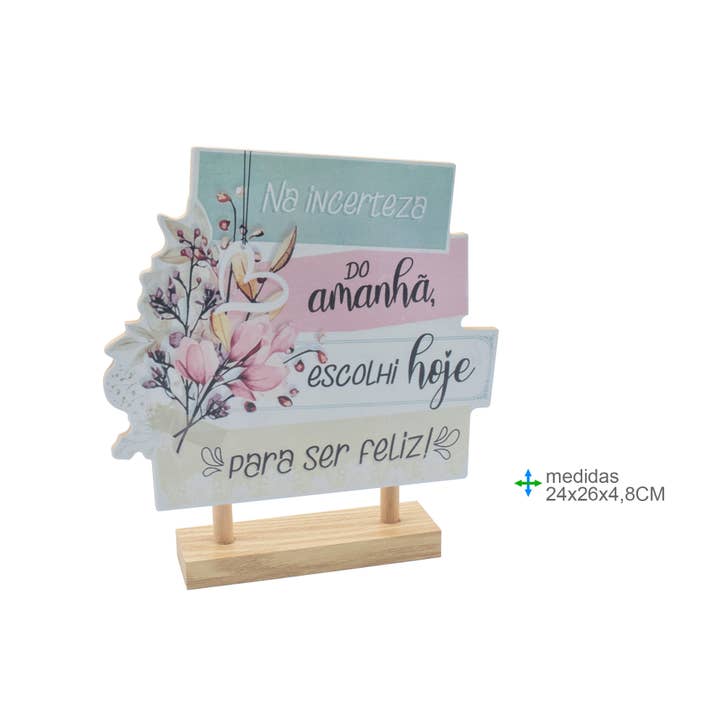 Esoterica Arte - Wholesale Decorative Tabletop Object - MDF Table Plate 24x26x4.8cm (12 Units)