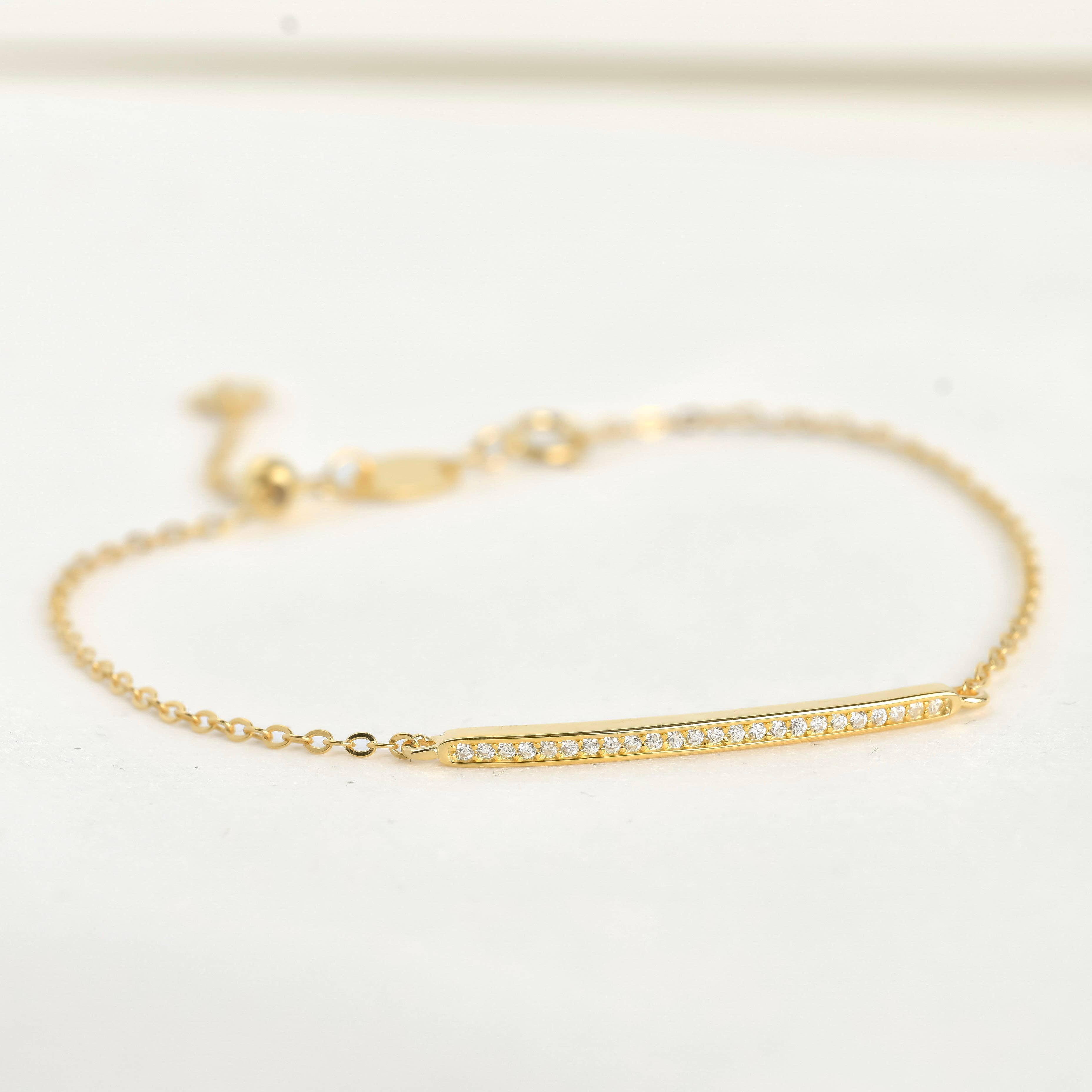 Blueyejewelry – Engroshandel Armbånd med vedhæng – Sølvarmbånd med diamanter - Bezel-armbånd - Kløverarmbånd7