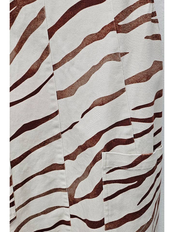 taupe Printed Mini Dress for wholesale on Faire9