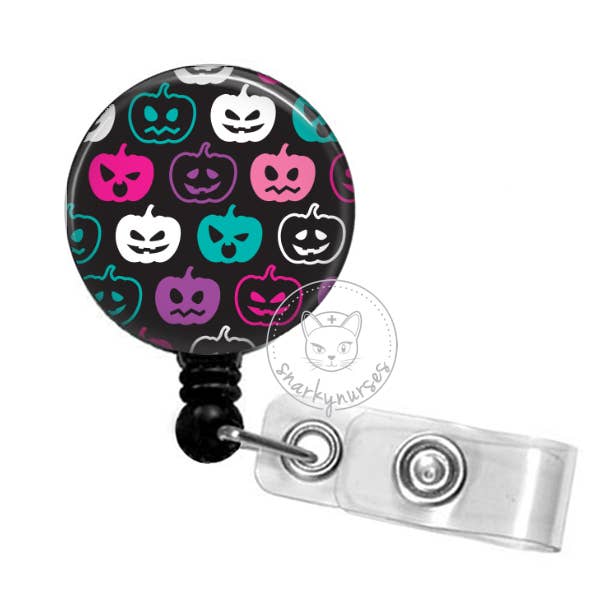 Snarkynurses - Wholesale Badge Accessory - Women's - Badge Reel: Pumpkins