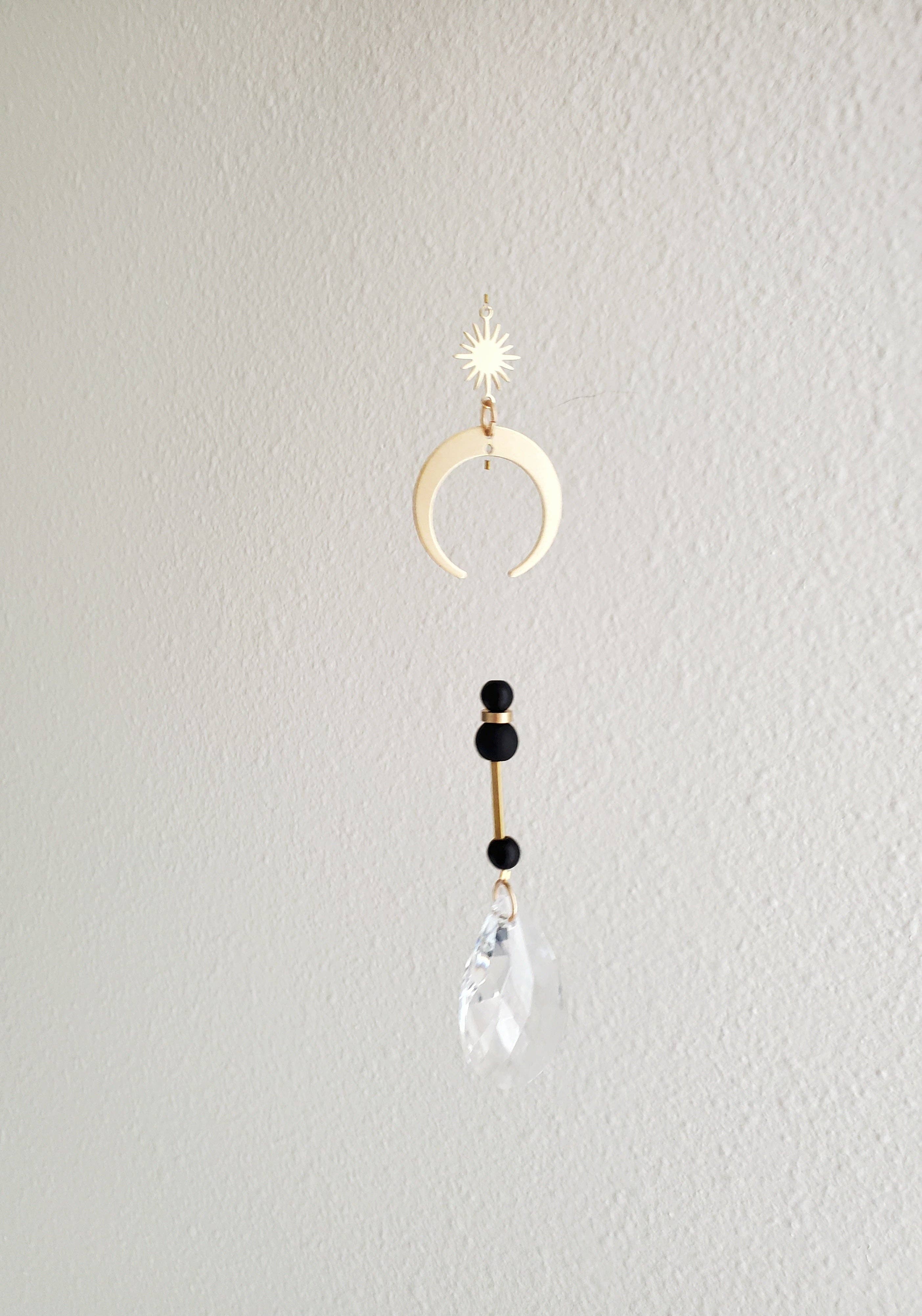 Zoerb & Co - Wholesale Suncatcher - Suncatcher | Matte Black and Brass Teardrop1