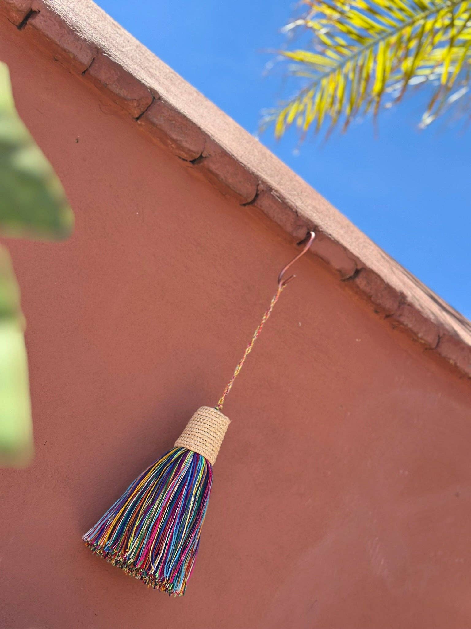 SOUK in the CITY - Wholesale Decorative Tassel/Wall Drop - XL Multi Tassel with Raffia Cup2