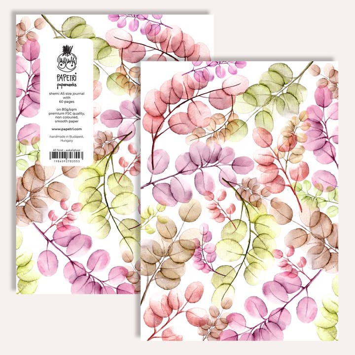 Einfaches leeres Notizbuch — Eukalyptus für den Großhandel von Papetri paperworks