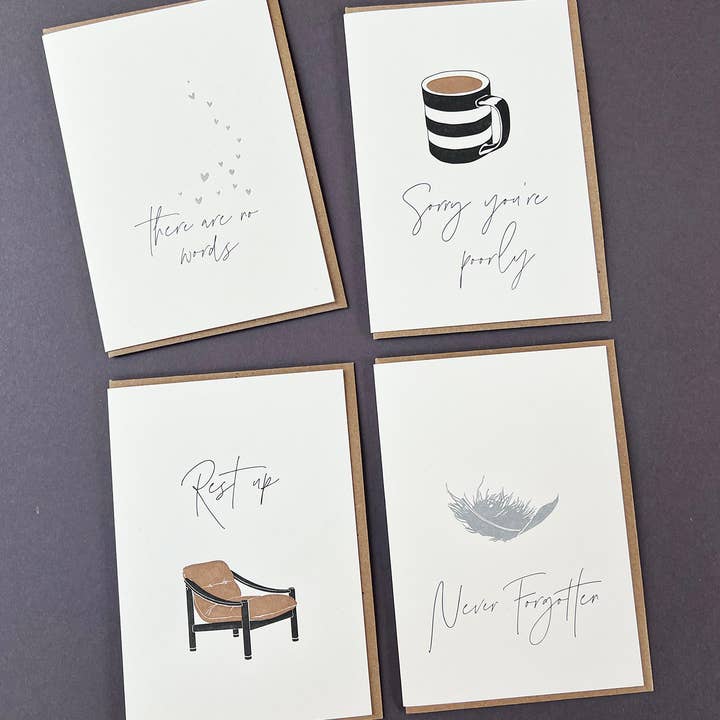 Penguin Ink – wholesale Sympathy card – Never Forgotten Card 3