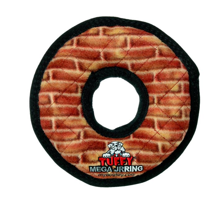 Tuffy Mega Jr Ring Brick for wholesale by Tuffy Dog Toys - VIP Products