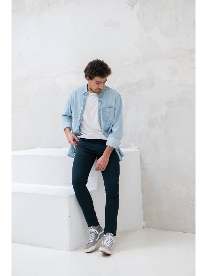 Draiss Jeans - Wholesale Jeans - Men's - Blue Petrol1