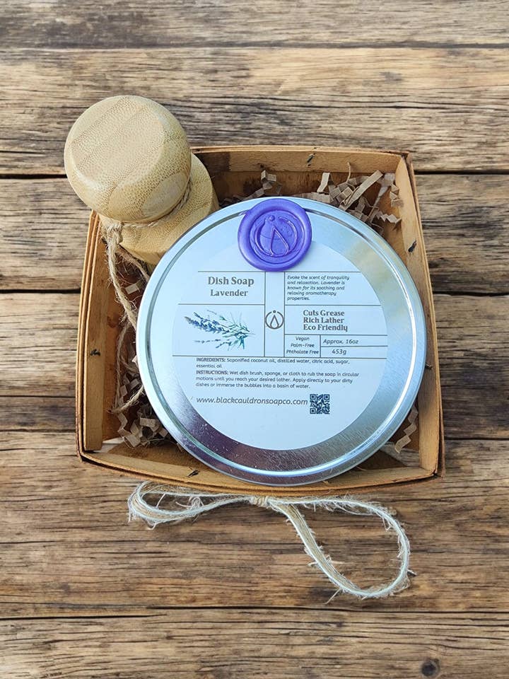 Dish Soap Set - Lavender for wholesale by Black Cauldron Soap Co.