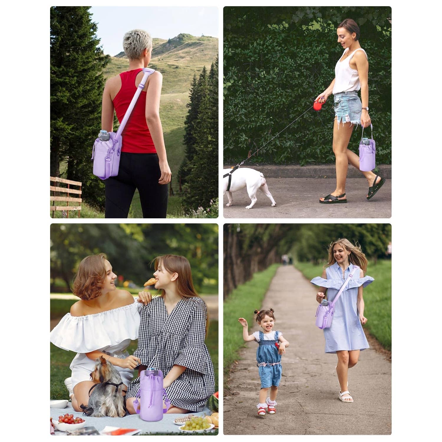 wandf – wholesale Crossbody-väska – Unisex – Vattenflaskhållare med telefonficka för vandring35