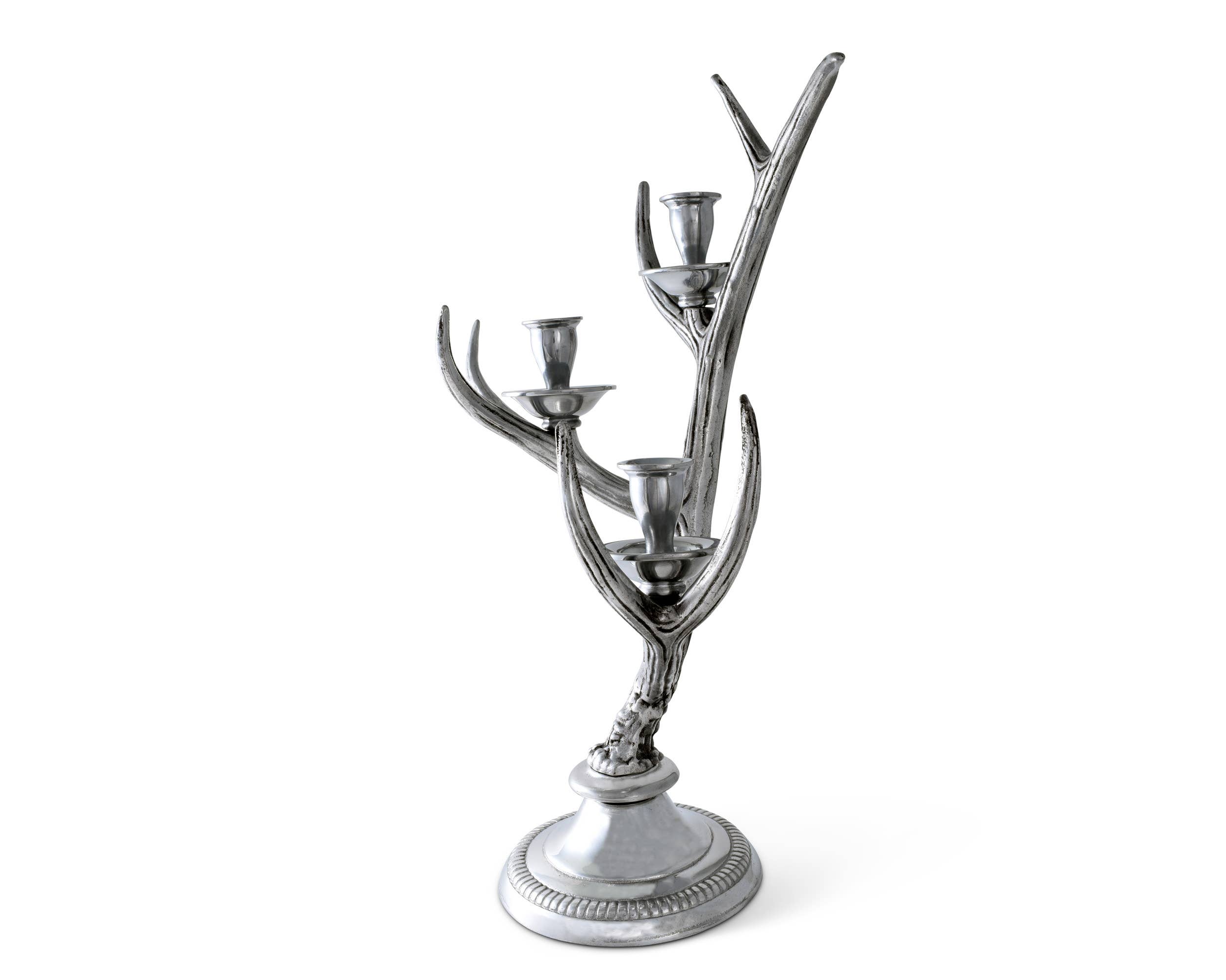 Arthur Court – Engroshandel Lyseholder – Tre-Light Metal Antler Lysestage3