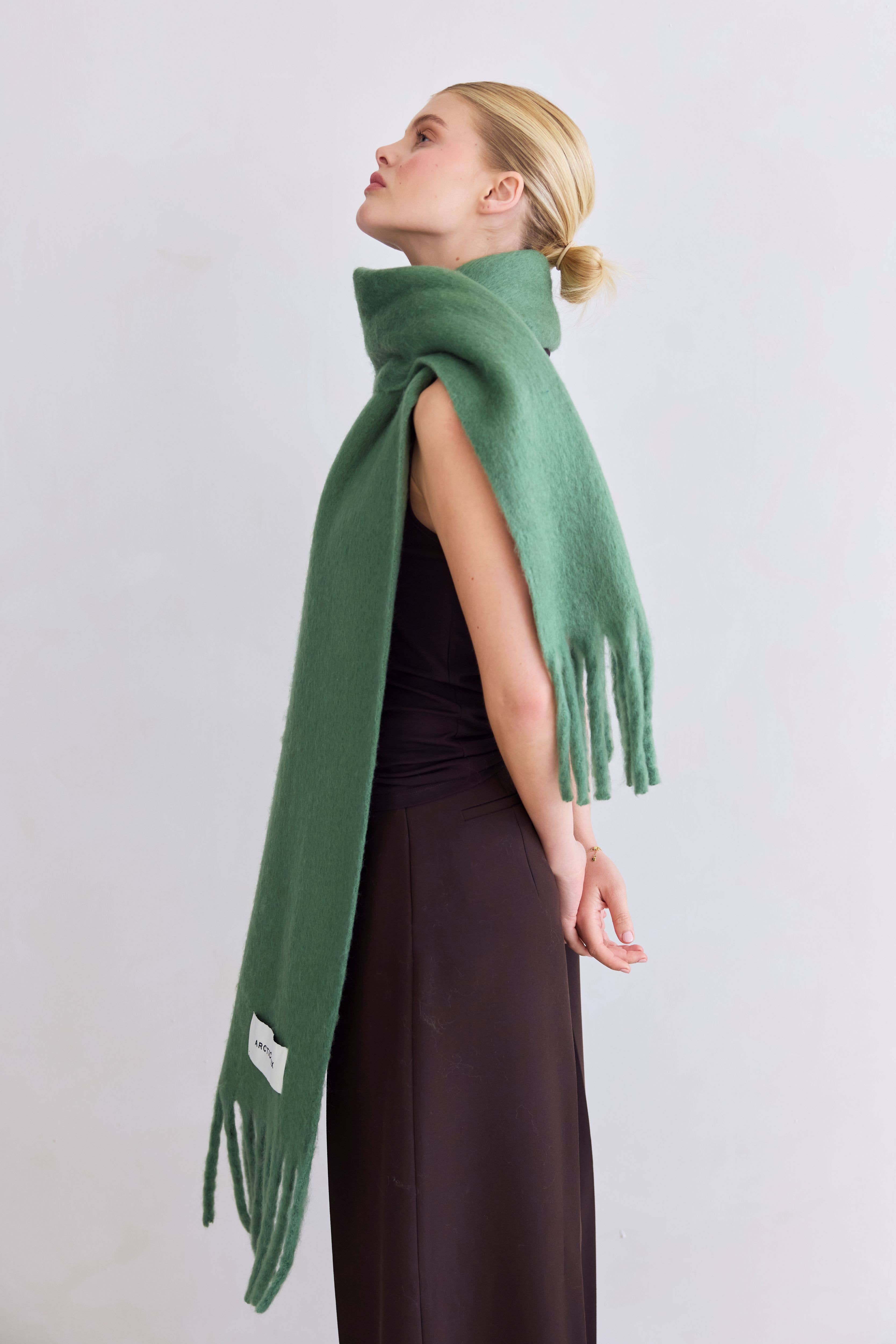 Arctic Fox & Co. - North America - Wholesale Scarf - Women's - The Stockholm Scarf - 100% Recycled - Forest Fern - FW255