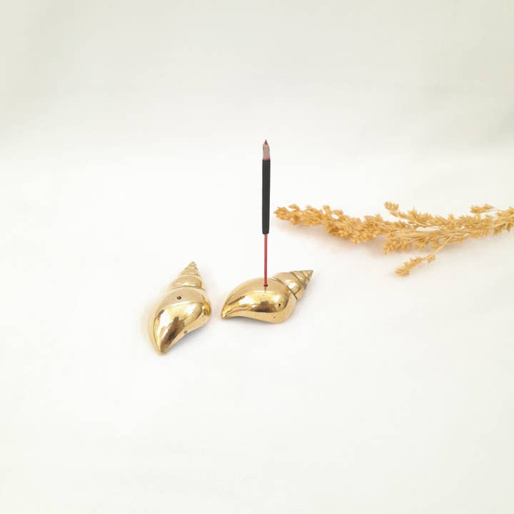 FERN - Wholesale Incense Holder - Brass Incense Holder Snail