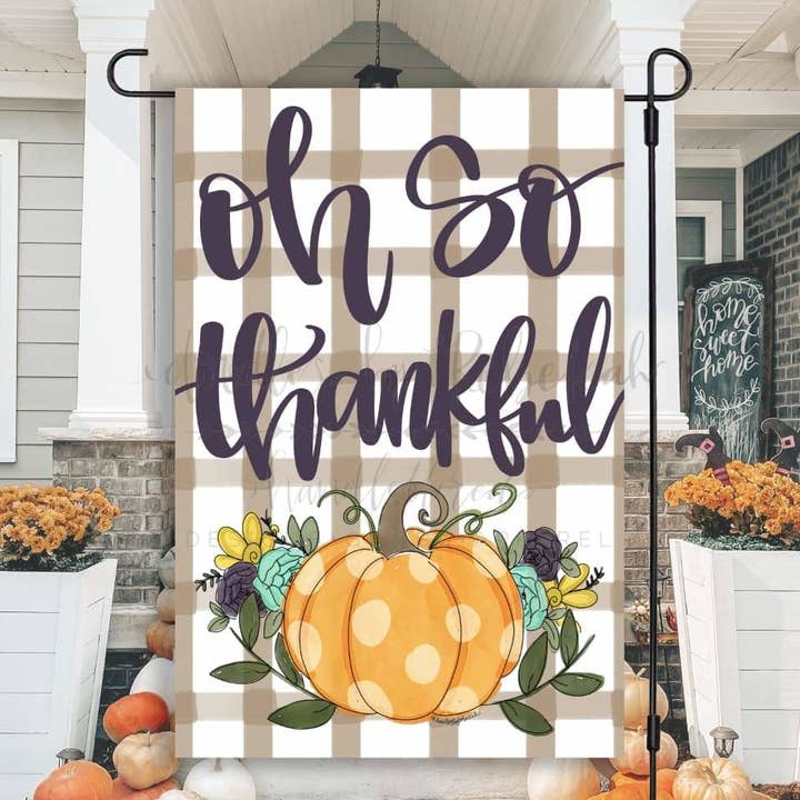 Oh zo dankbaar tuinvlag voor wholesale door Doodles By Rebekah