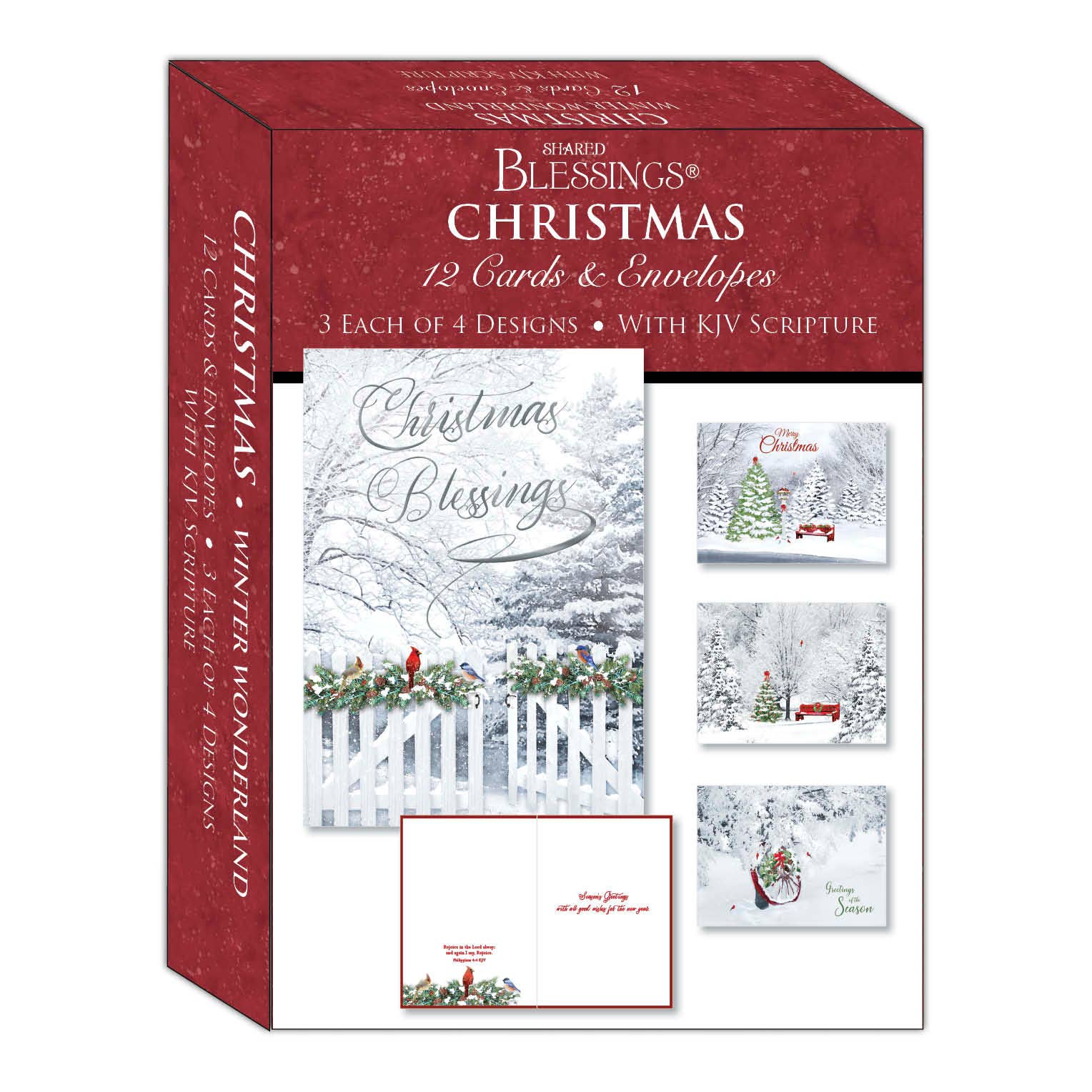 Crown Point Graphics - Wholesale Christmas Card - Winter Wonderland  - Boxed Christmas Cards, Box of 121