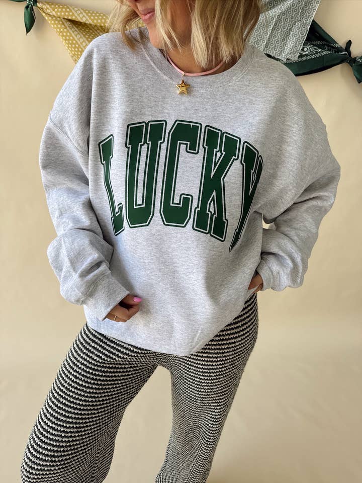 Lucky Crewneck for wholesale by Jules Co