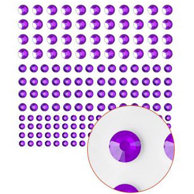 Carnival Kicks - Wholesale Body glitter/shimmer - Stick-On Face and Body Gems - Full Card (12 Packs)7