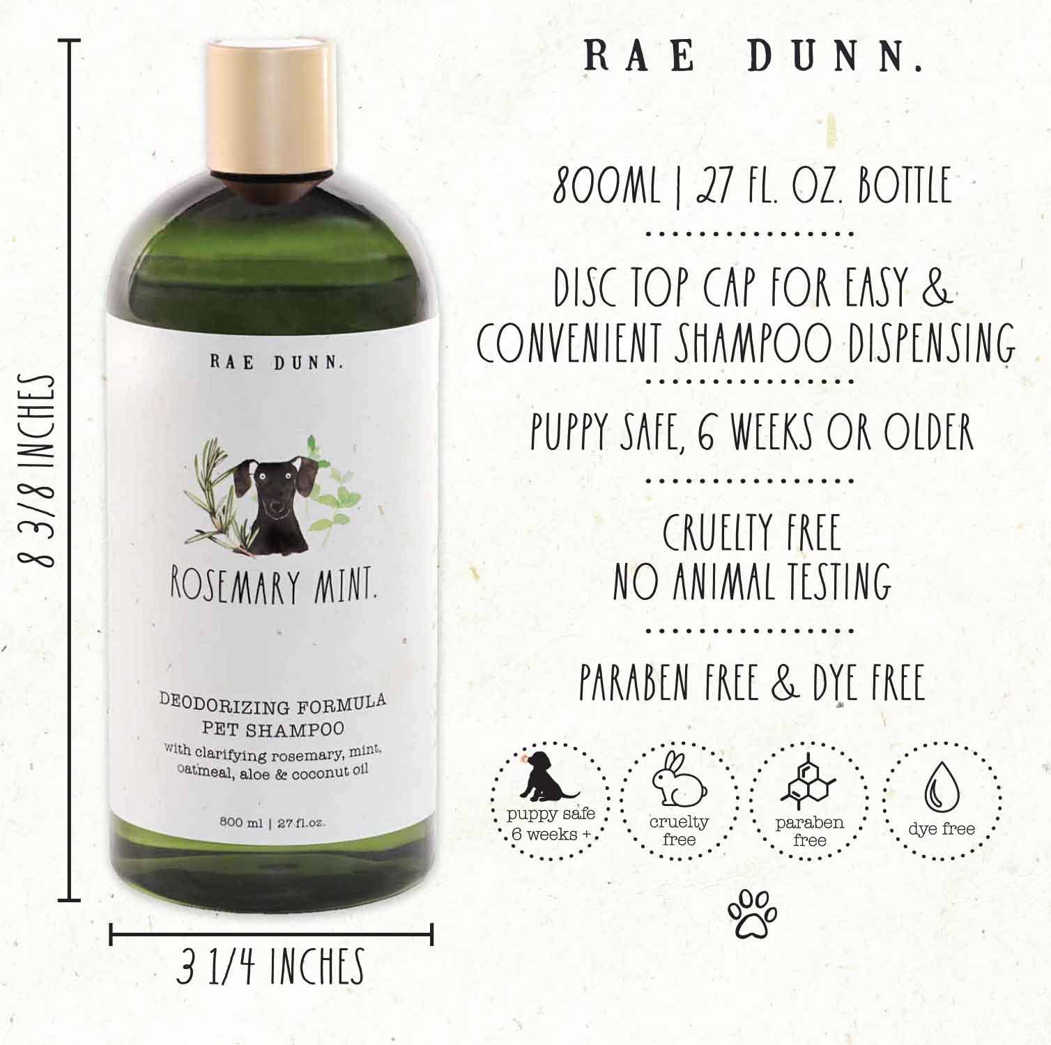 Precious Tails - Wholesale Pet Shampoo - Dog - Rae Dunn Pet Shampoo Wilma's Garden - 800ml7