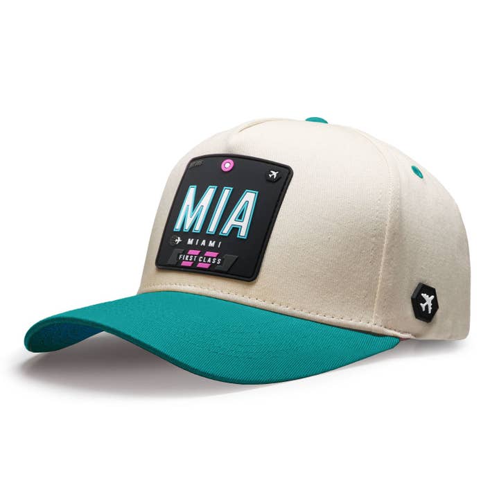 WORLD TAGS - Gorra Miami Classic - Natural/Wave para venta al por mayor de Wrld Tags