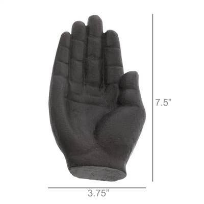 HomArt – Engroshandel Pyntebakke – Enkelt Håndbakke, Støbejern - Sort3