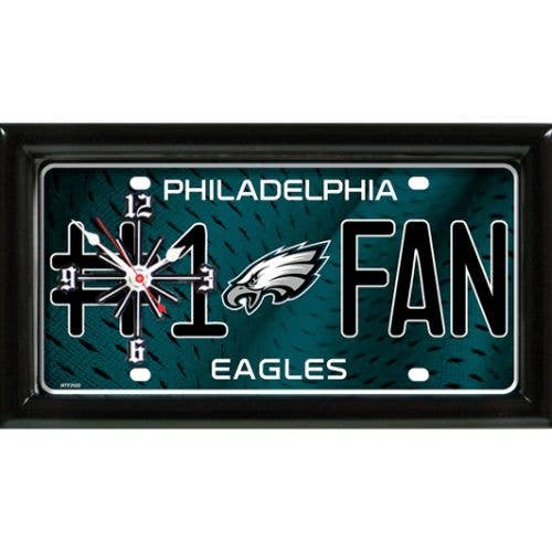 Good Tymes Enterprises Inc - Wholesale Wall Clock - Philadelphia Eagles Clock