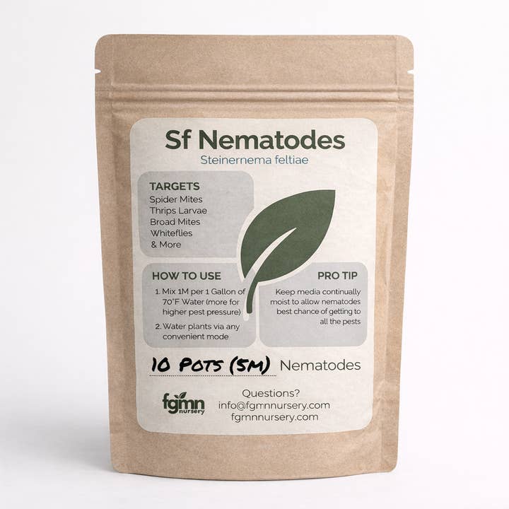 Sf Nematodes for wholesale by FGMN Nursery