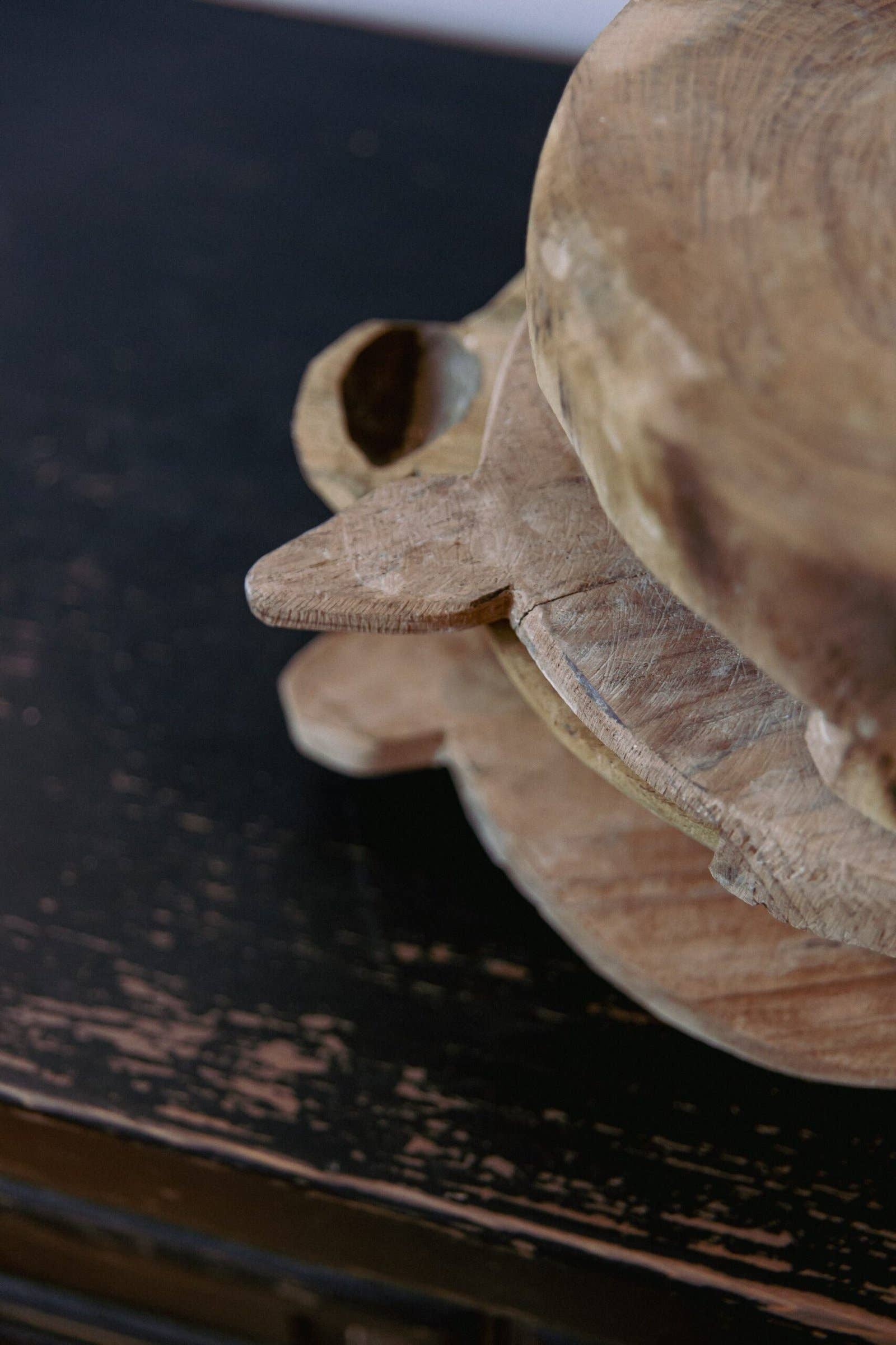 Curated Studio - Wholesale Desk Riser - Vintage Bleached Round Riser0