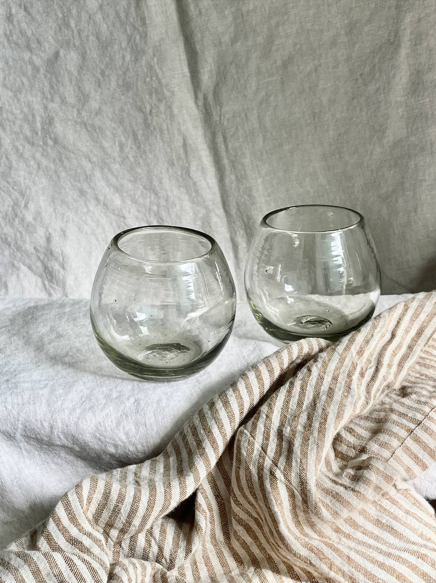 Villa Lua Home - Wholesale Drinking Glass/Cup - Ronde Blown Glass, Clear