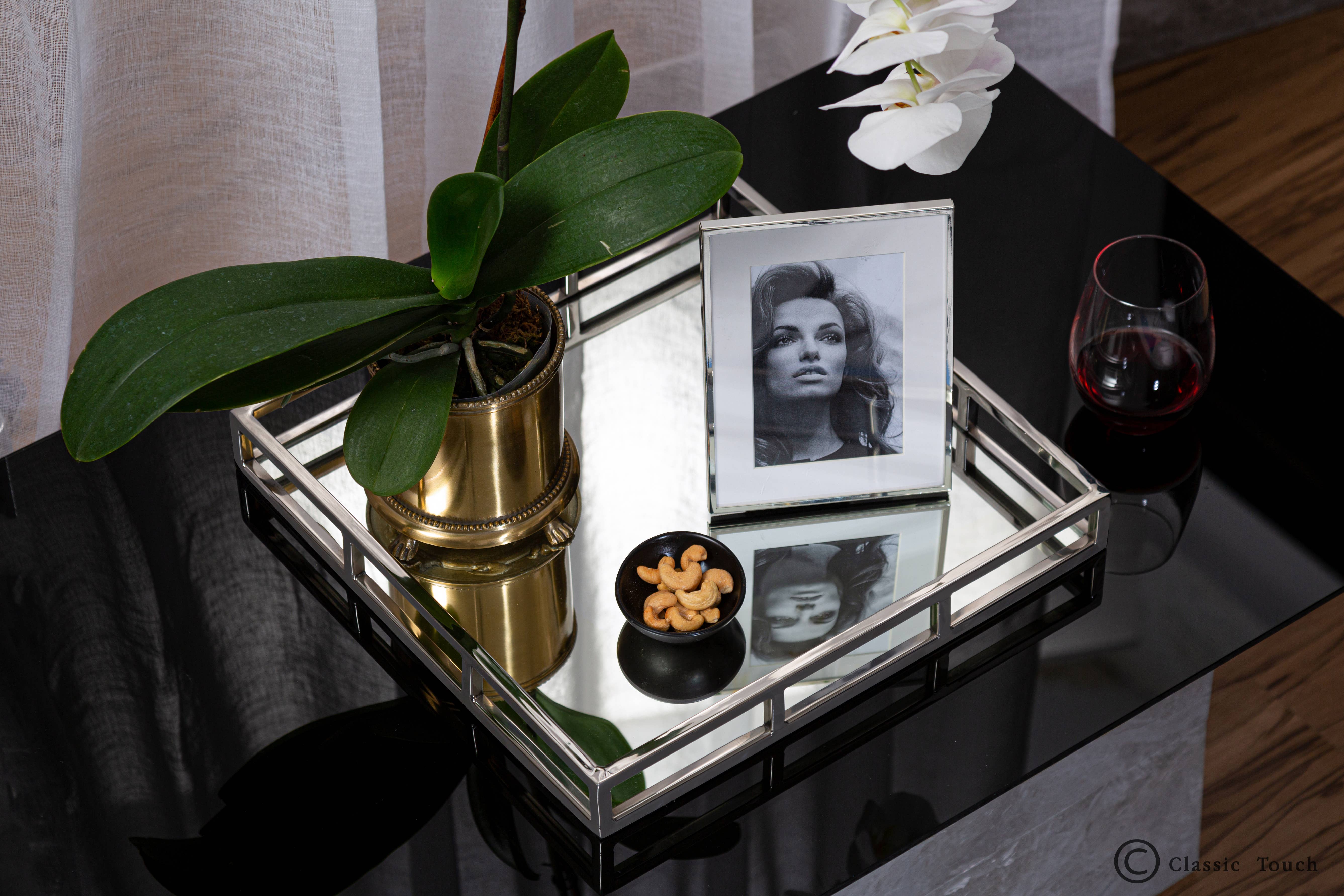 CLASSIC TOUCH DECOR INC. - Wholesale Decorative Tray - 16” Square Mirror Tray1