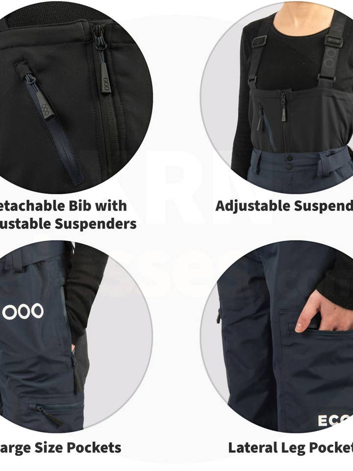 Pantalones de esquí ECOON ECOEXPLORER para mujer azules para venta al por mayor de ECOON