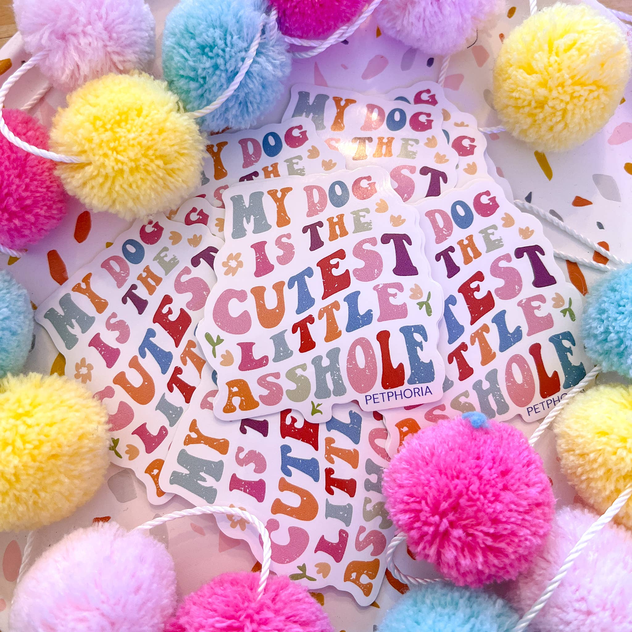 Petphoria - Wholesale Sticker - Cutest Little A**hole Sticker | Funny Dog Lover1