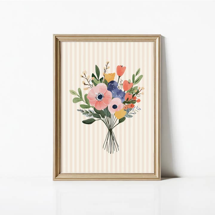 Paperly Creative Co - Wholesale Art Print - Floral Bouquet Art Print IV8