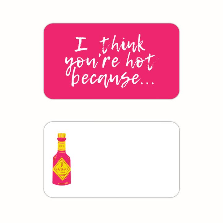 Biscotti Designs - Wholesale Stationery/Notecard Set - I Think You're Hot - Itty Bitty 20 Mini Card Set2