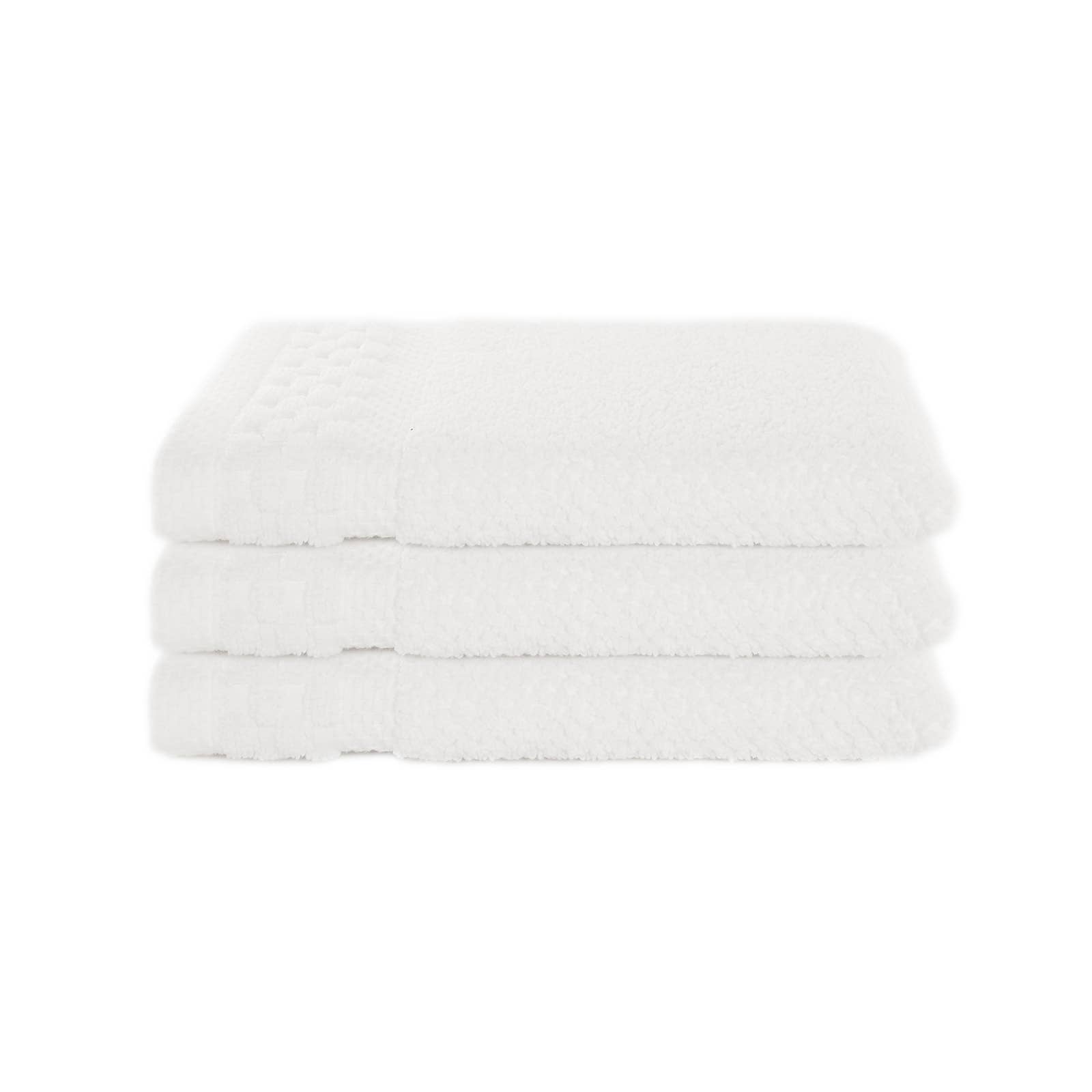 Bianco Set di 7 Asciugamani in Cotone 100% Testurizzato 700 GSM Bianco per Hotel in vendita all'ingrosso su Faire6